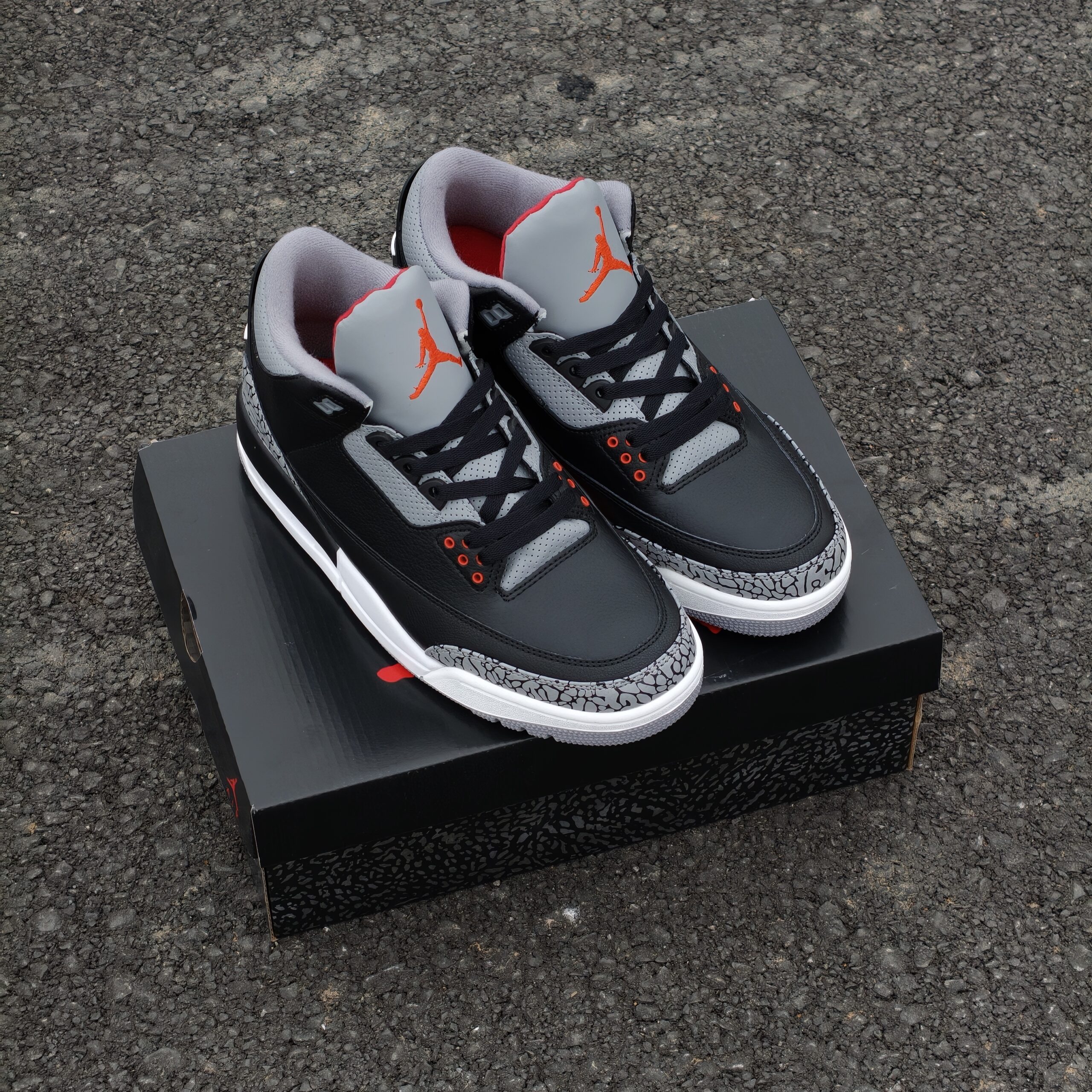 Giày Nike Air Jordan 3 Retro OG ‘Black Cement’ 2018 - Koisneaker - Ảnh 4