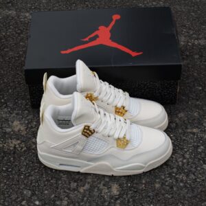 Giày Nike Air Jordan 4 Sail Metallic Gold