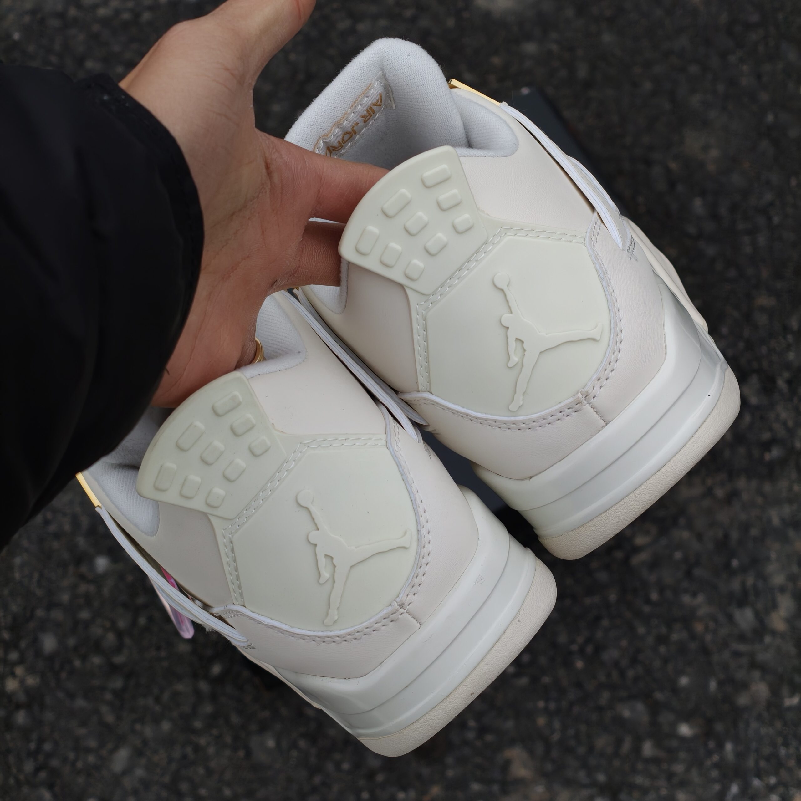 Giày Nike Air Jordan 4 Sail Metallic Gold - Ảnh 3