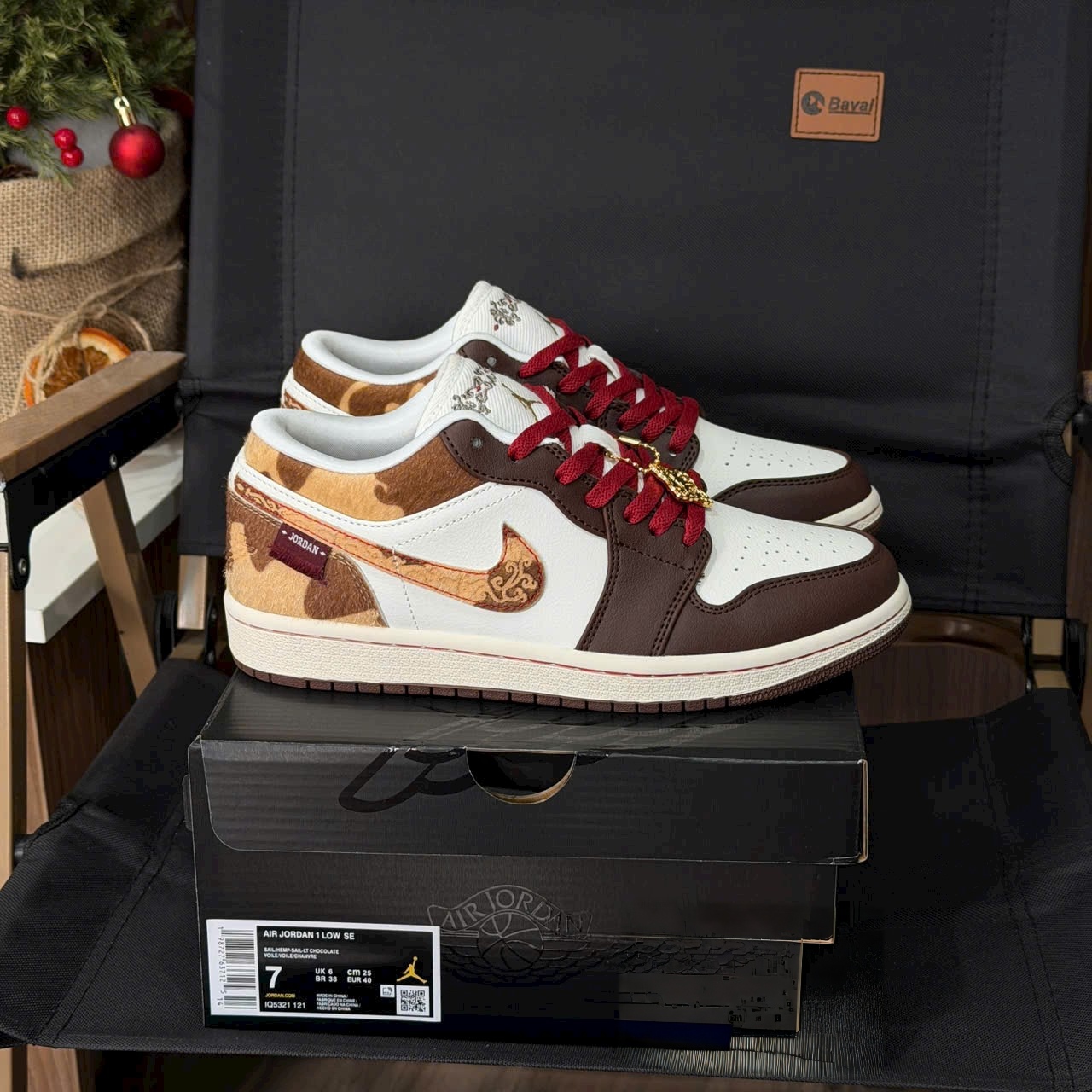 Giày Nike Air Jordan 1 Low SE CNY ‘Sail Chocolate’ Kỉ Niệm 2026 - Koisneaker