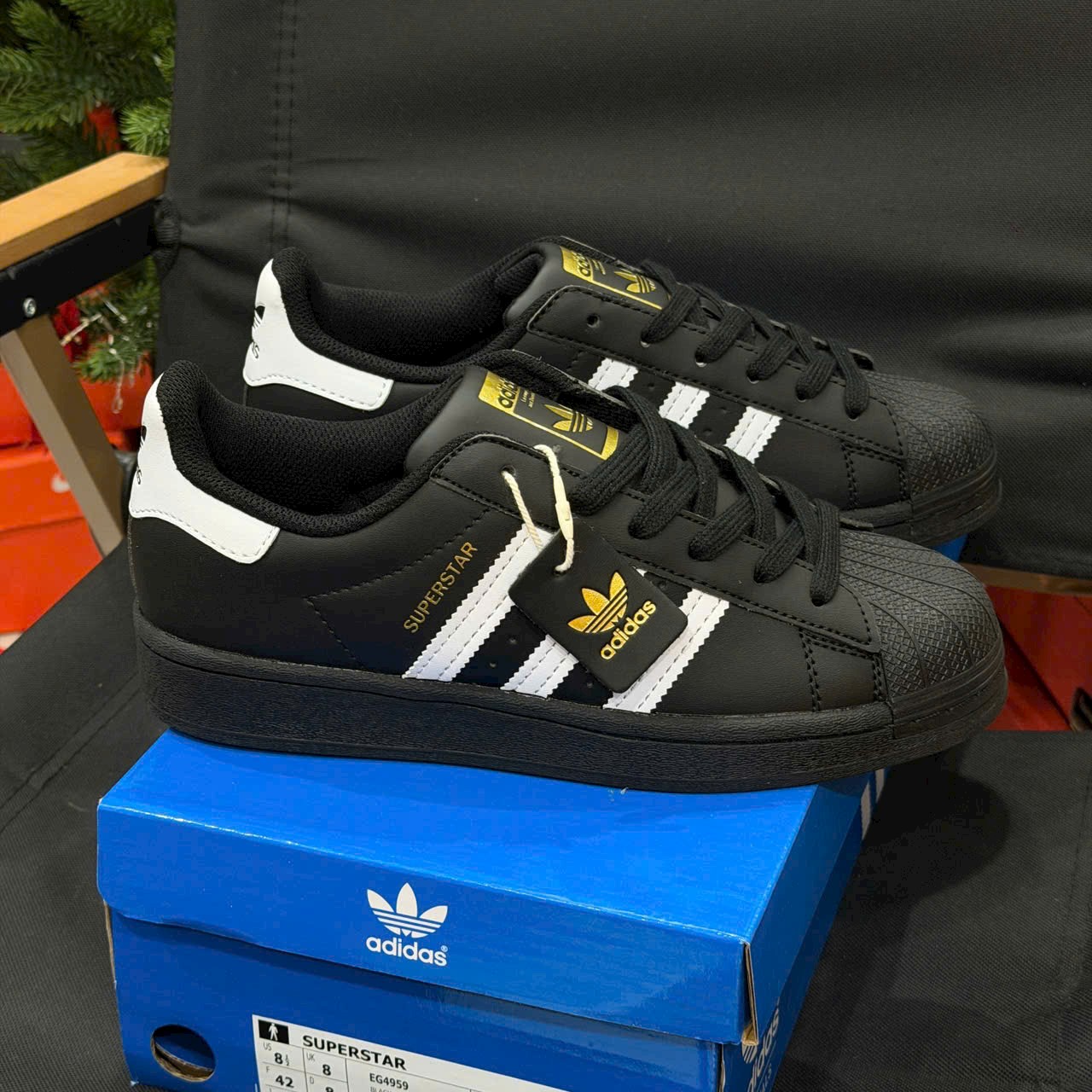 Giày Adidas Superstar Core Black White - Koisneaker