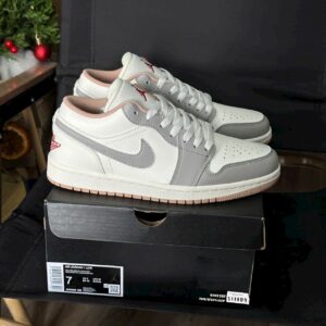 Giày Nike Air Jordan 1 Low Red College Grey - Koisneaker