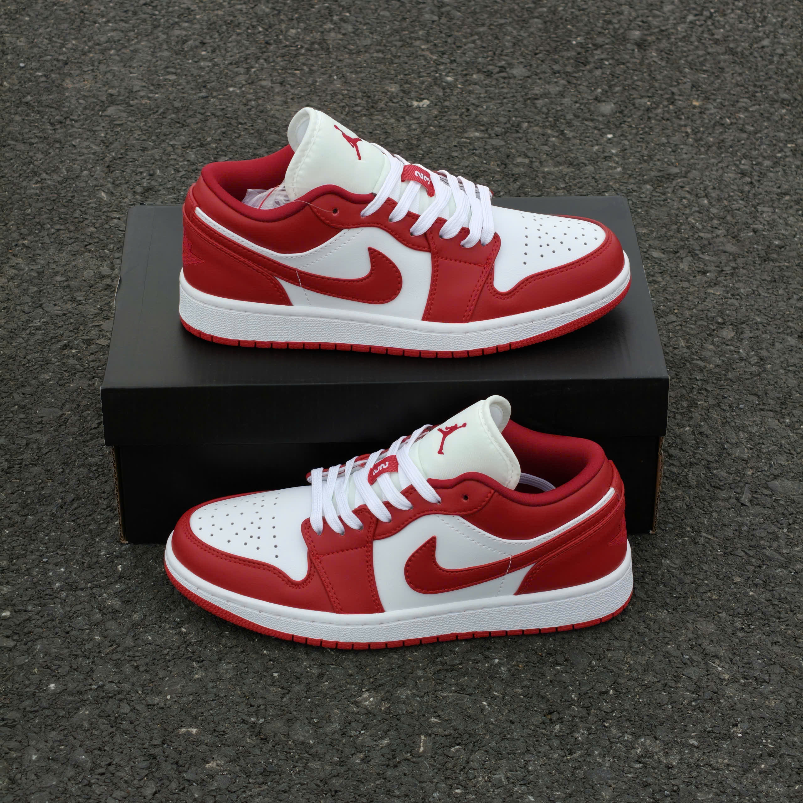 Giày Nike Air Jordan 1 Low ‘Gym Red White’ - Koisneaker - Ảnh 2