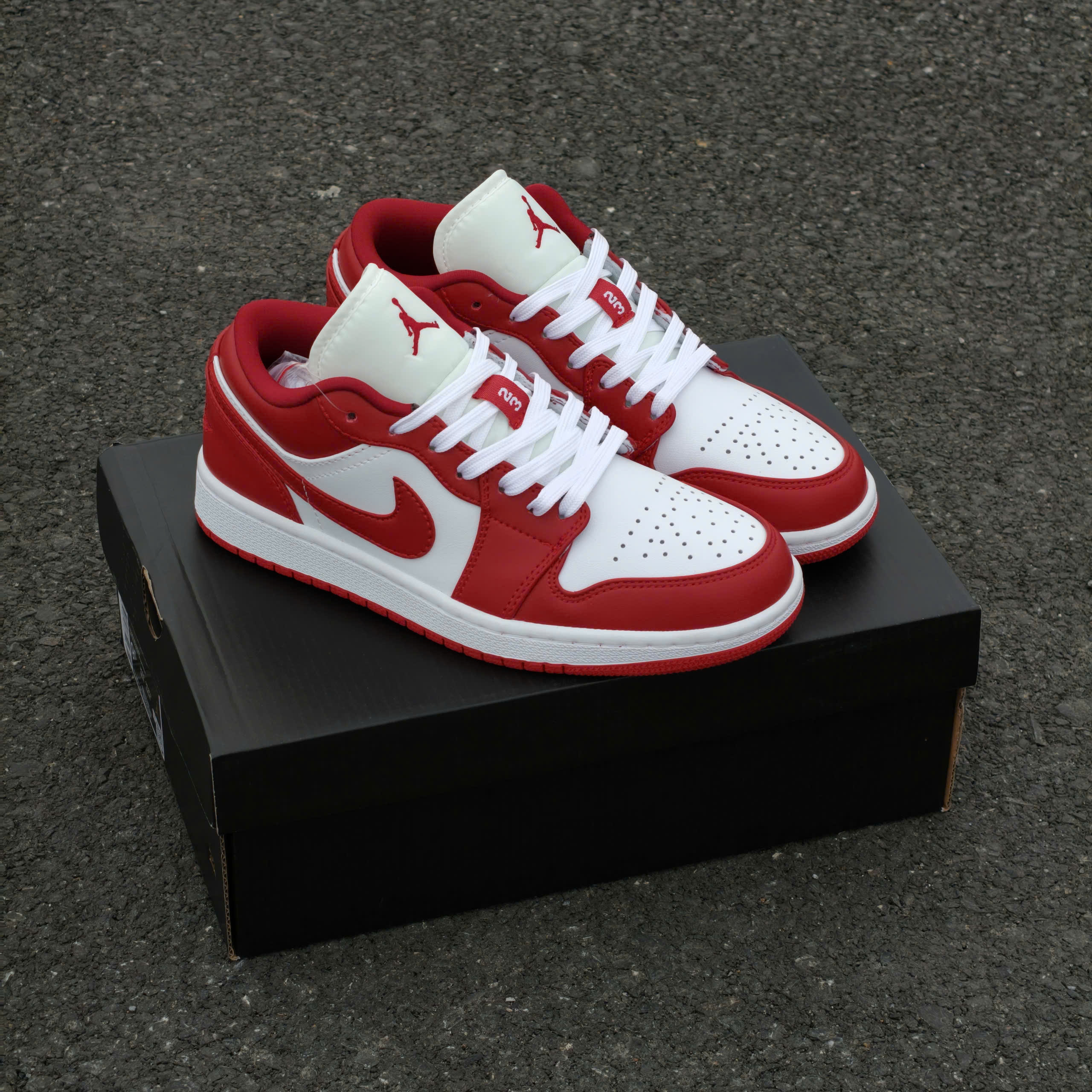 Giày Nike Air Jordan 1 Low ‘Gym Red White’ - Koisneaker - Ảnh 5