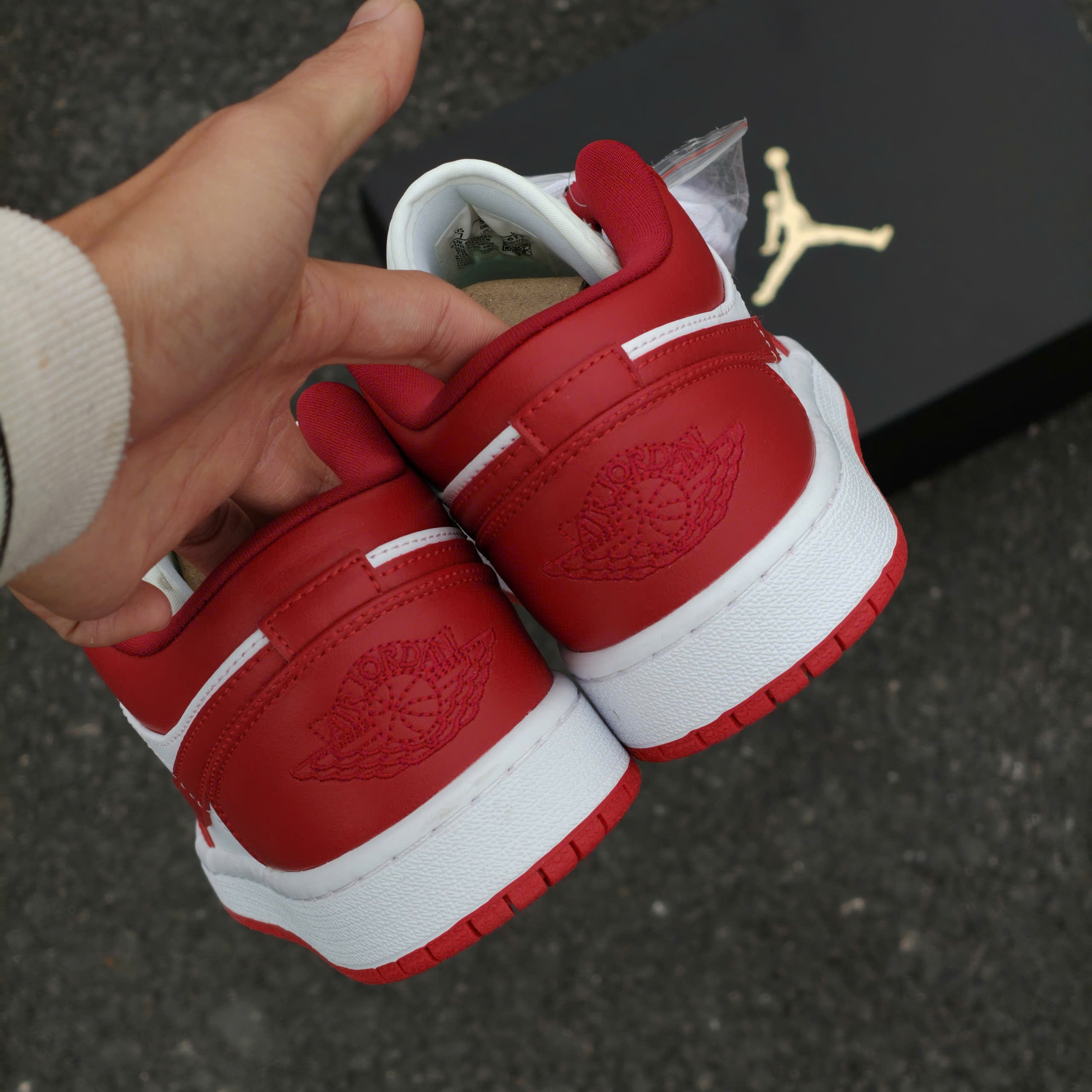 Giày Nike Air Jordan 1 Low ‘Gym Red White’ - Koisneaker - Ảnh 6