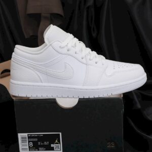 Giày Nike Air Jordan 1 Low màu Triple White, Trắng Full Thấp Cổ - KoiSneaker