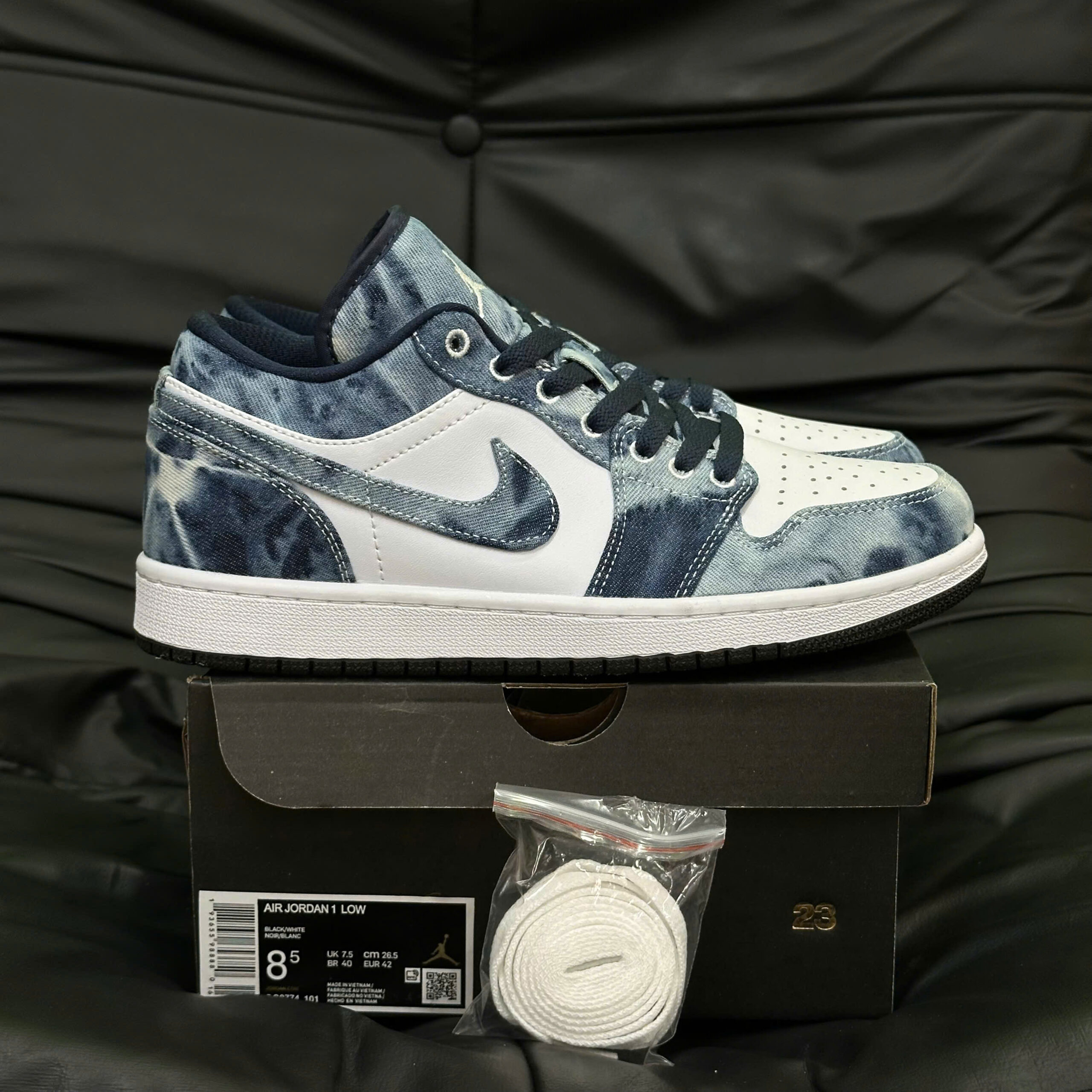 Giày Nike Air Jordan 1 Low 'Washed Denim - Koisneaker