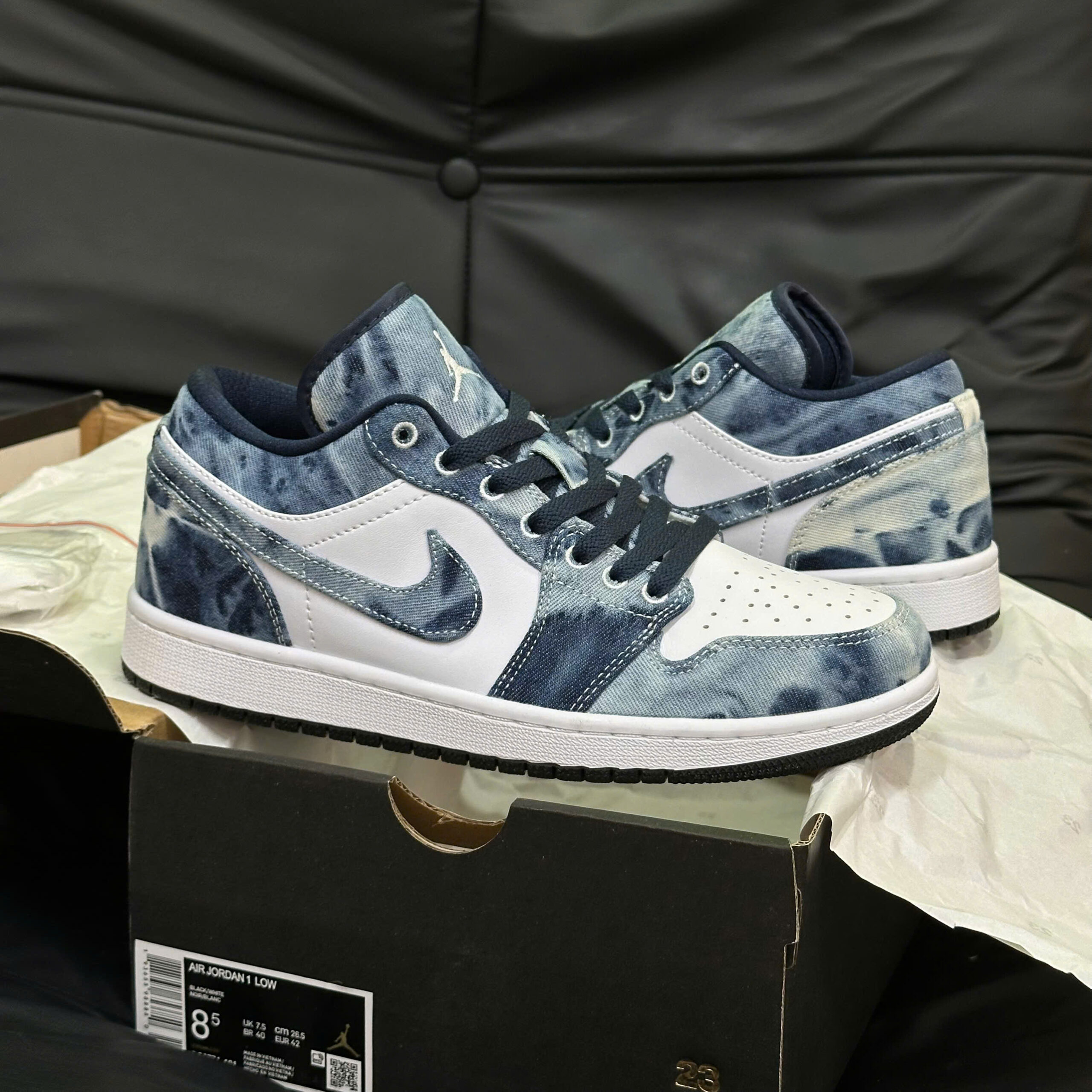 Giày Nike Air Jordan 1 Low 'Washed Denim - Koisneaker - Ảnh 2