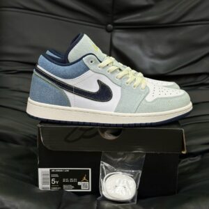 Giày Nike Air Jordan 1 Low SE Denim Star Blue - Koisneaker