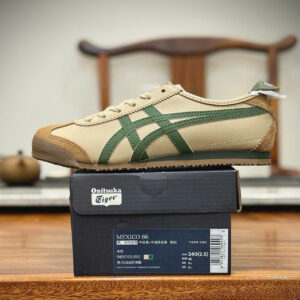 Giày Onitsuka Tiger Mexico 66 Phối Màu Nâu Rêu Vintage - Koisneaker