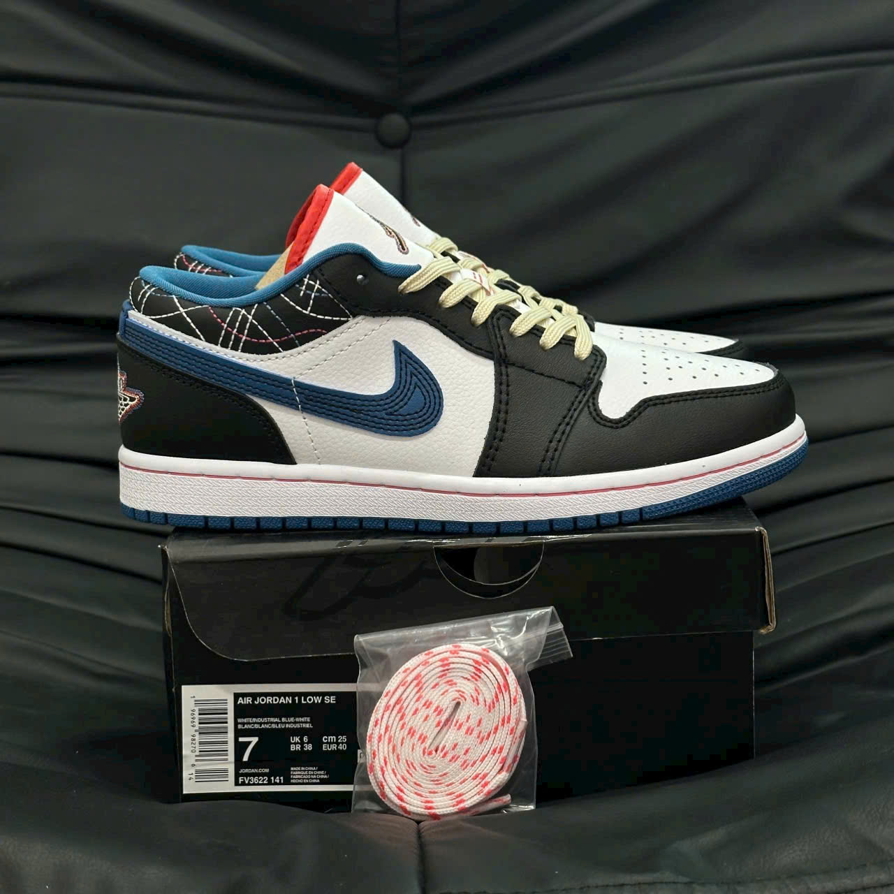 Giày Nike Air Jordan 1 Low Sasico Blue - Koisneaker