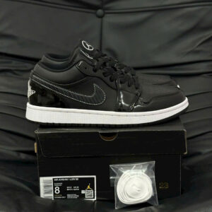 Giày Nike Air Jordan 1 Low Carbon Đen Bóng - Koisneaker